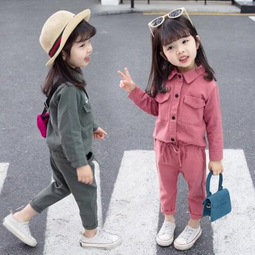 Children Baby Little Clothes For Girls Spring Autumn Long Sleeve Casual Suit Girl Clothing Set Outfits for 1 2 3 4 5 Years