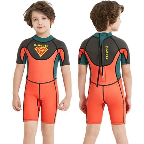 Wetsuit Neoprene Boy 2.5MM Children Rash Guards Swimming Windsurf Surf Kitesurf Kids Scuba Diving Clothes Bathing Suit Swimsuit