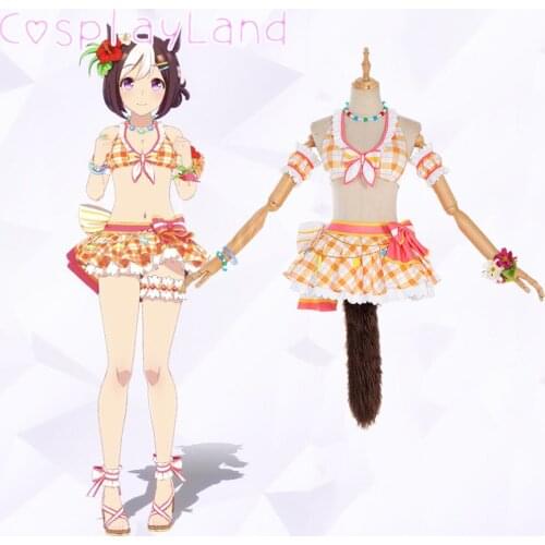 Hot Game Umamusume: Pretty Derby Special Week Cosplay Costume Lovely Sweet Swimsuit Women Dress Lolita Summer Swim Wear