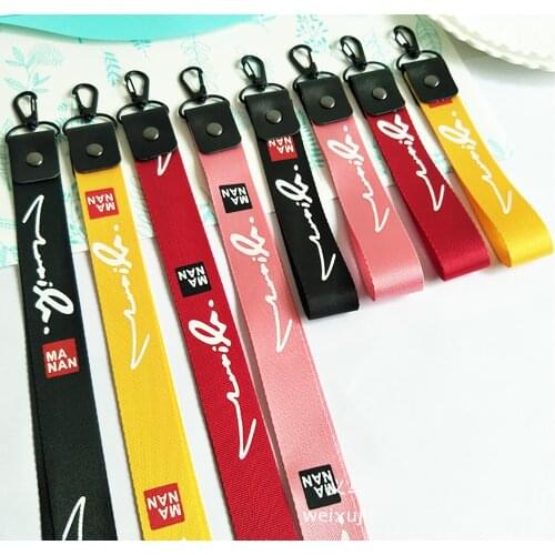 Fashion DIY Ribbon Band Keychain for Women Men Bag Charms Key Ring Long Ribbons Phone Case Ma Nan Cute Key Chain Boyfriend Gift