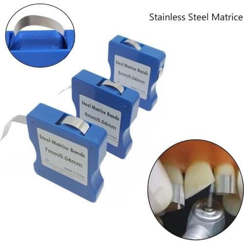 1 Roll Dental Polyester Film Matrice Bands Stainless Steel Transparent Matrix Polishing Strips Dentistry Material Lab Tools 3M