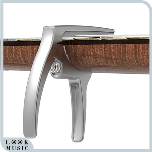 Mini Size Professional 4 String Guitar Capo Ukulele Capo (Silver)