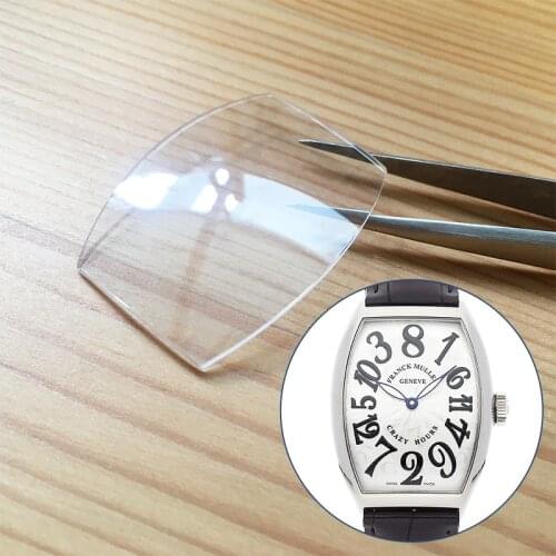 Sapphire crystal glass for FM Franck M uller Crazy Hours 5850 automatic watch