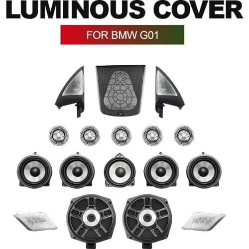LED Speaker Cover For BMW X3 G01 3 Series High Quality Door Panel Loundspeakers Trim BW LED Horns Speakers Luminous Cover Kit