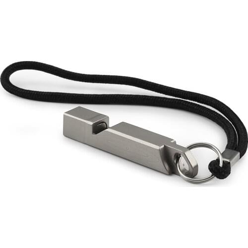 Outdoor Pocket Tools Lightweight Life-saving Titanium Alloy Whistle Emergency Survival Whistle