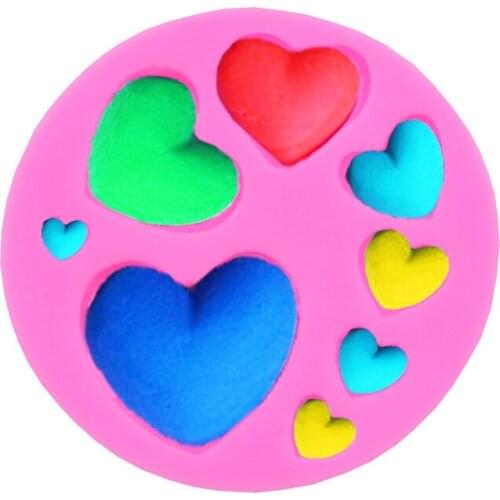 DIY Peach Heart Shape Chocolate Mold Making Fondant Clay Cake Decoration Tool Making Resin Mold Easy To Demold