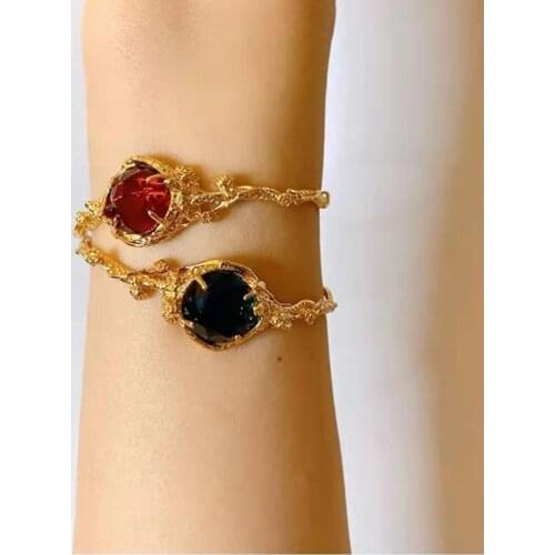 2021 Amybaby Luxury Fashion Vintage Crystal Stone Womens Bangle Jewelry For Party