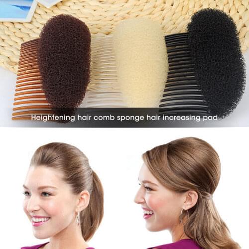 1Pcs Women Fashion Hair Styling Women Fashion Portable Sponge Clip Stick Bun Braid Tool Hair Accessories Modelling Fluffy
