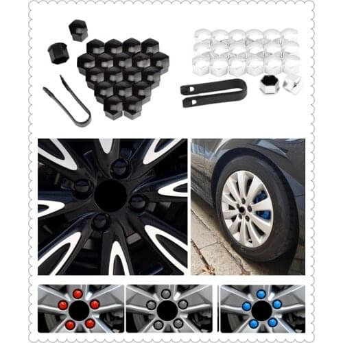 20pcs car wheel cover screw protector nut dustproof 17 19 21mm for Mercedes Benz F015 B-Class ML63 M-Class Ener-G-Force