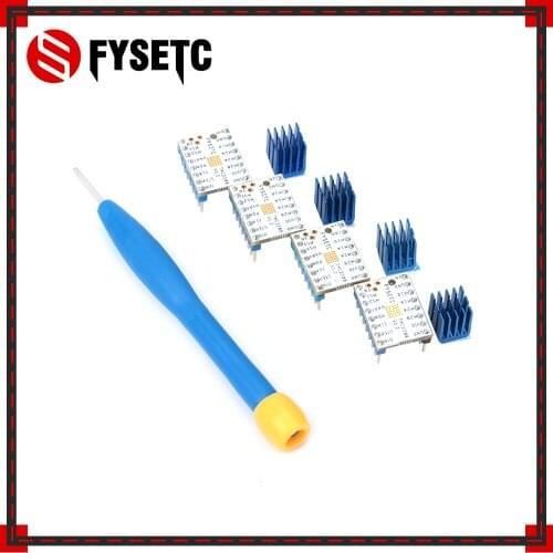 20pcs Super Silent TMC2208 V1.2 Stepstick Stepper Motor Driver Module + Heat Sink For 3D Printing Motherboard Aim VS TMC2100