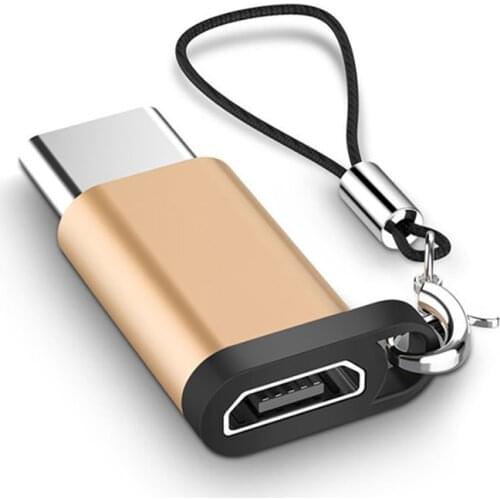 1pcs Mobile Phone Adapter Micro USB to Type-C Converter Type-C Adapter Converter Support Charge & Data Synchronize Compatible