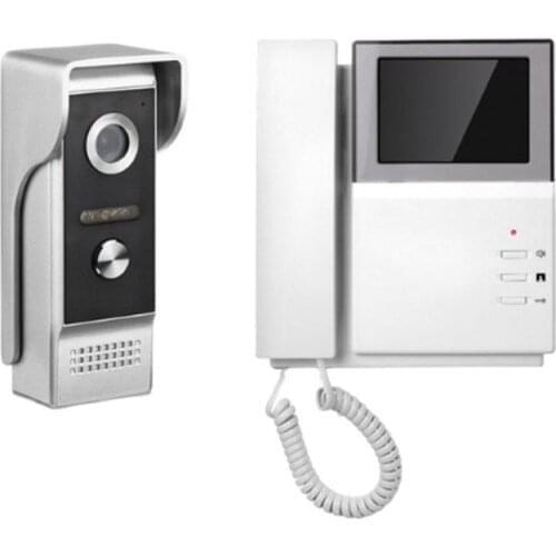 4.3 inch color lcd handset video door phone direct-call analog apartment video intercom