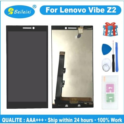 For Lenovo Vibe Z2 LCD Display Touch Screen Digitizer Assembly For Lenovo Vibe Z2 Dual Sim LCD Screen Replacement Parts Frame