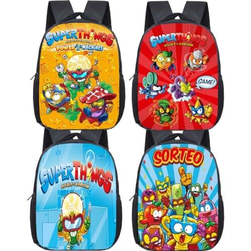 Beautiful Super Things Kindergarten Backpack Toddler Schoolbags Superzings Kindergarten BookBags Mochila Start School Gift 2021
