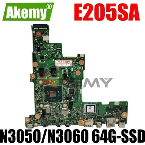 Akemy E205SA Mainboard For Asus Eeebook Flip E205S TP200S TP200SA laptop motherboard N3050/N3060 64G-SSD