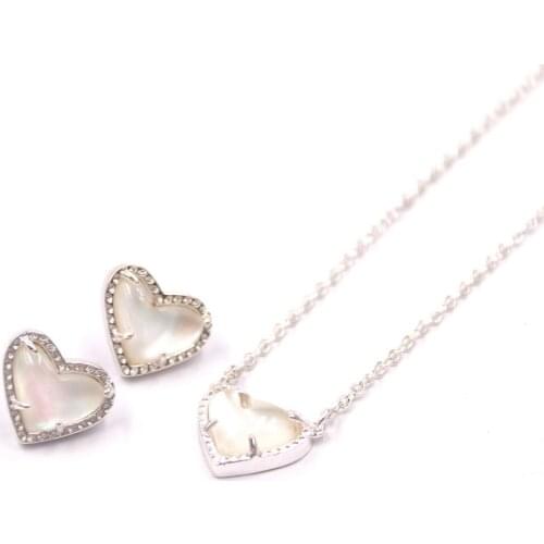 Fashion Glitter Heart Stud Earrings for Women