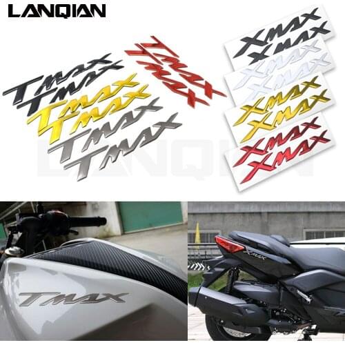Motorcycle Emblem Badge Decal 3D Tank Wheel Raised Logo "TMAX""XMAX"Sticker For YAMAHA TMAX530 500 XMAX 125 250 XMAX 300 400