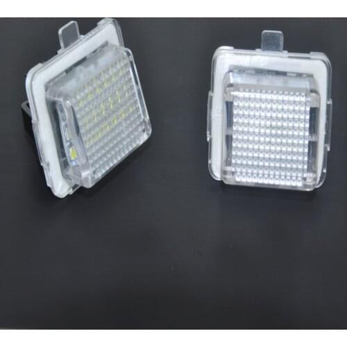 2Pcs Error Free 18MD LED Number License Plate Light Kit For Mercedes W204 W212 C207 C216 W221 car styling Car accessories