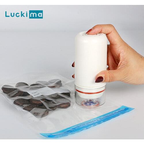 New Electric Automatic Vacuum Sealing Pump for Food Sous Vide Vacuum Storage Bags Kitchen Organizer Tool Need Battery