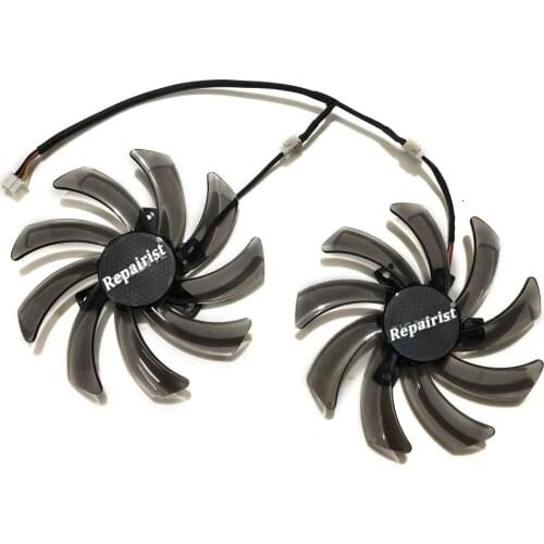 2pcs/set R7 370 HD7850 GPU Cooler Graphics Card Fan For GIGABYTE GV-R737WF2OC-4GD GV-R785OC-2GD HD 7850 Cards Cooling