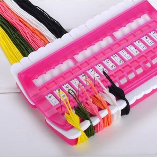 Cross Stitch Line Embroidery Floss Organizer Tool Dedicated 30 Needles Pins Wire Holder Tools B1