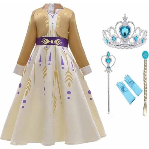 Girls Dress Party Princess Dress Cosplay Costumes Long Sleeve Halloween Children Dress Fancy Dress For Girls 10T
