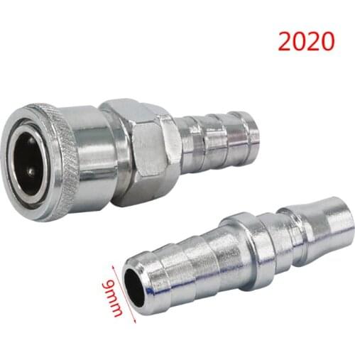 1Pair Pneumatic Fitting Air Line Hose Compressor Connector Quick Release Coupler Fittings 2020/3030/4040