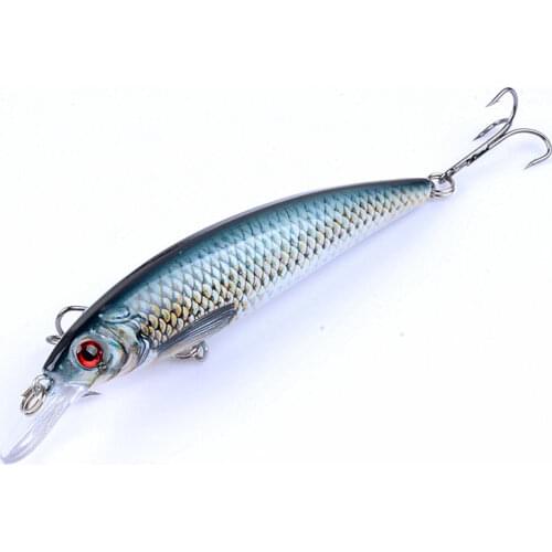 Minnow Lure Hard Bait Artificial Wobblers 11cm/13.4g Walleye Bass Fishing Lure Electric Wobbler For Pike