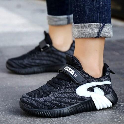 Size 28-39 Air Mesh Running Shoes Kids Sneakers Boys Breathable Casual Anti-slippery Outdoor Child Sport Shoes Trainers Footwear