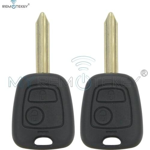 Remtekey 2pcs 2 Button 433 mhz ID46 electronic chip 2002 2003 2004 2005 2006 2007 2008 for Citroen Xsara Picasso Berlingo