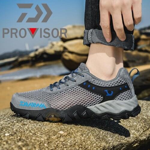 DAIWA Fishing Shoes Outdoor Mens Mesh Surface Breathable Non-slip Wear-resistant Fishing Shoes Sports Shuoxi Quick-drying Shoes