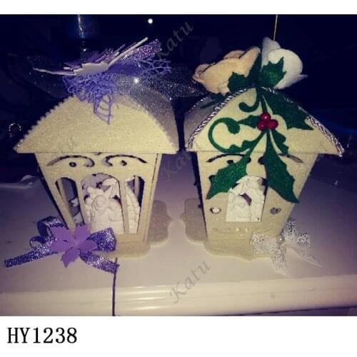 Christmas lantern Package cutting dies 2019 new die cut &wooden dies Suitable for common die cutting machines on the market
