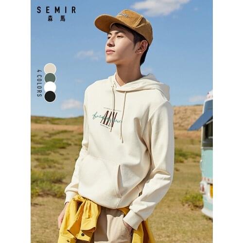 Sweatshirt Men 2021 autumn new hooded casual contrast color embroidery ins handsome long sleeve hoodies for man
