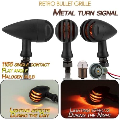 Turn Signal Indicator Black Shell Motorcycle Moto Bulb Amber Lights Lamp For Honda For Yamaha For Suzuki