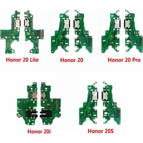 USB Charger Charging Port Board With Microphone Flex Cable Replacement For Huawei Honor 20 Lite Pro 20i 20S