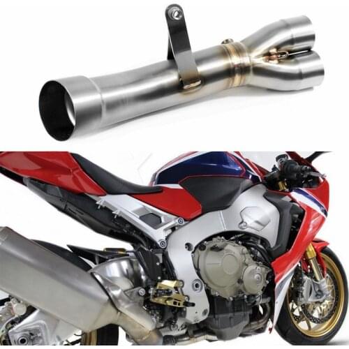 For Honda CBR1000RR 2017-2019, CBR1000 RR ABS 17-19, CBR 1000 RR SP/SP2 2017 2018 2019 Motorcycle Exhaust Muffler Mid Link Pipe