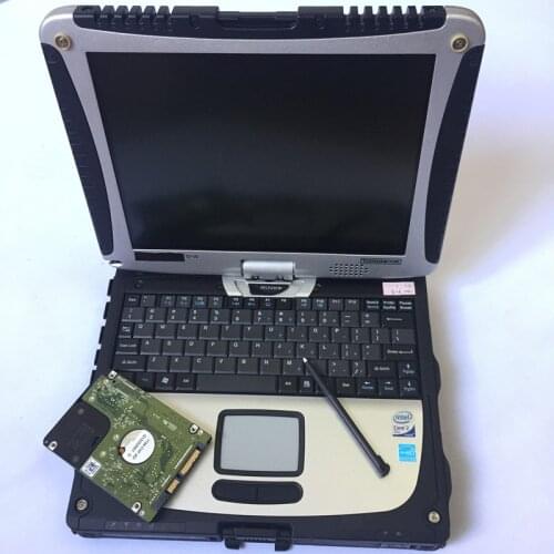 High quality Toughbook CF19 CF-19 laptop Toughbook for Panasonic CF 19 Support work for SD C3 C4 C5 alldata Auto diagnostic tool