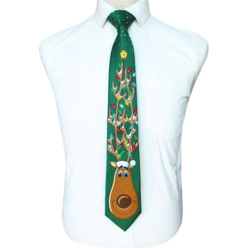 High Quality Friendship Gifts Print Christmas Tie Mens Fashion 9cm Silk Neckties Xmas Tie Soft Designer Character Necktie