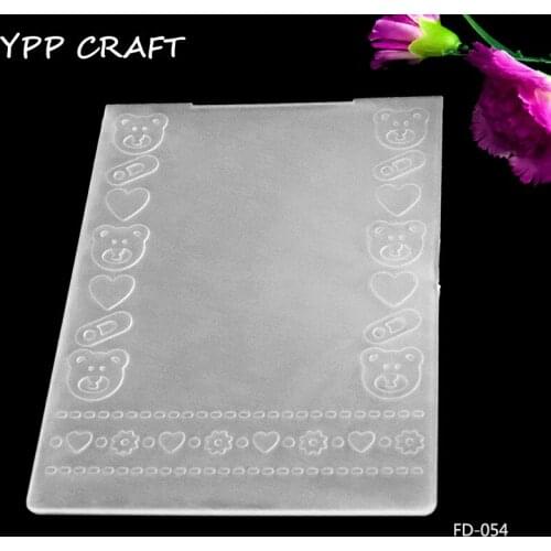 YPP CRAFT Little Bears Plastic Embossing Folders for DIY Scrapbooking Paper Craft/Card Making Decoration Supplies