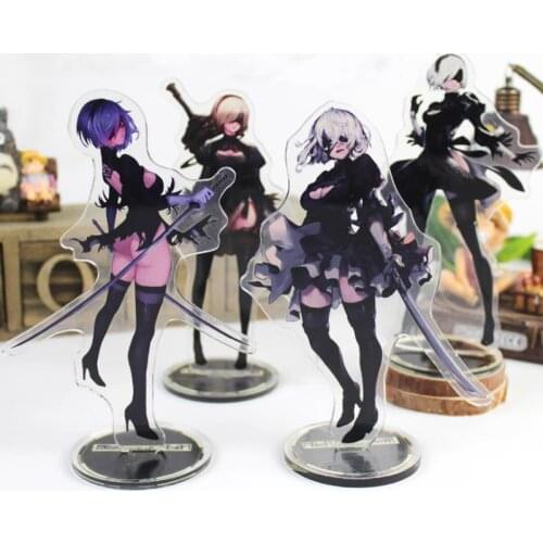 1 Pcs Cute NieR:Automata Game Acrylic Stand Model Toys Anime Girl 2B Figure Decoration Action Figure Collectible Toys for Gifts