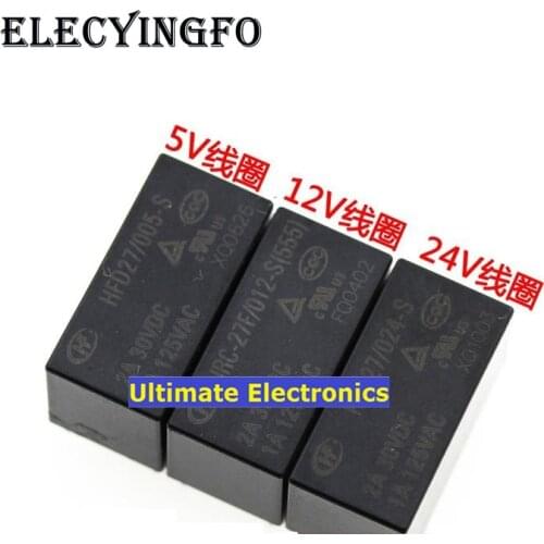 10pcs JRC-27F-HFD27-005-S JRC-27F-HFD27-012-S JRC-27F- HFD27-024-S5V 12V24V Sensitive Relay
