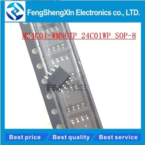 10pcs/lot New M24C01-WMN6TP 24C01WP 24C01W6 SOP-8 EEPROM IC