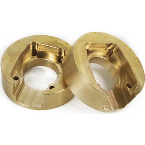 2pcs Brass Counterweight Balance Weight Kits for 1/10 Yikong 4103 4102 4082 RC Crawler Car Upgrade Parts