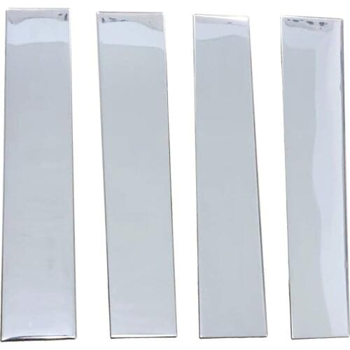 4pcs Stainless Steel Car Pillar Post Covers fits for 2009-2015 Toyota 600x100mm
