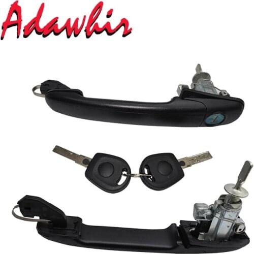6K0837205 6K0837206 FRONT LEFT RIGHT DOOR HANDLE WITH LOCK BARREL FOR FORD GALAXY 1995-2006 33MM PIN LENGTH