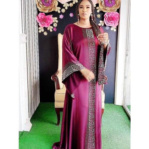 Super Size African Dresses for Women Dashiki Traditional African Clothes Boubou Robe Afrcaine Aid Eid Mubarak Abaya Muslim Dress