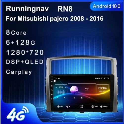 Runningnav For Mitsubishi pajero 2008 - 2016 Car Radio 2 Din Android Car Radio Multimedia Video Player Navigation GPS