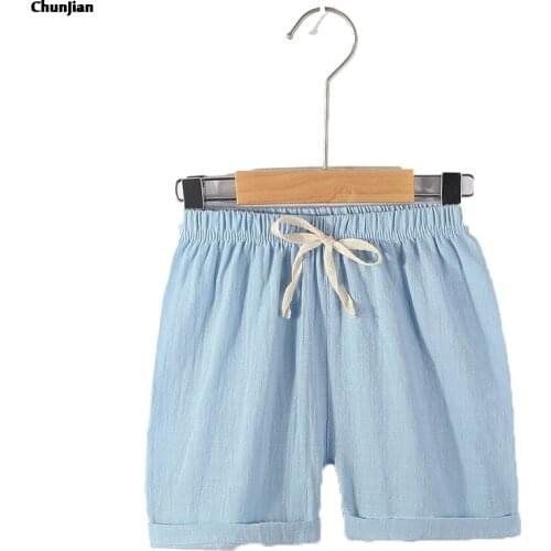 2-14 Years Children Shorts Toddler Kids Short Pant Summer Cotton Solid Candy Boys Beach Shorts Leisure Boys Shorts Baby Clothing