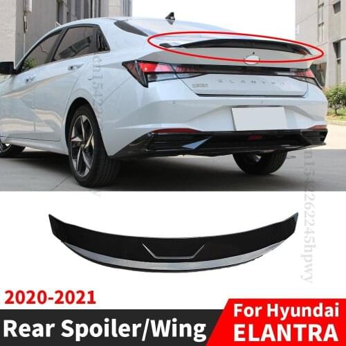 Roof Rear Spoiler Wing Tail Air Deflector Decoration Tuning Splitter Diffuser Styling Body Kit For Hyundai Elantra 2020 2021