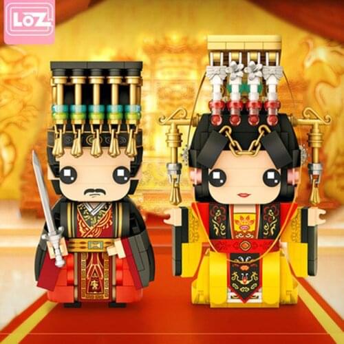 LOZ Mini Blocks Brick Toy China famous emperor Doll Character Action Figures Building Assembly Toy Bricks Educational 1340